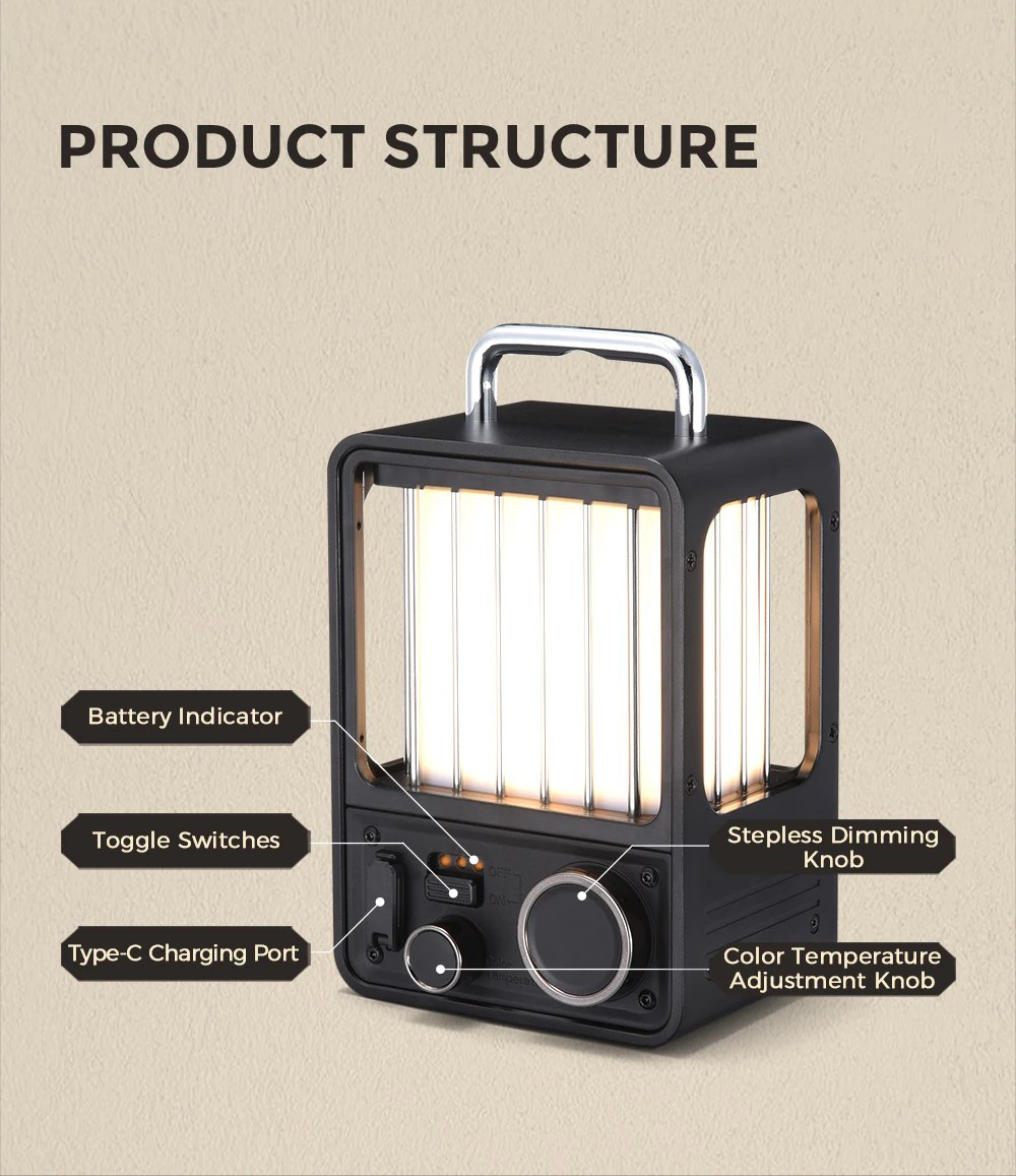 Rechargeable Retro Camping Light