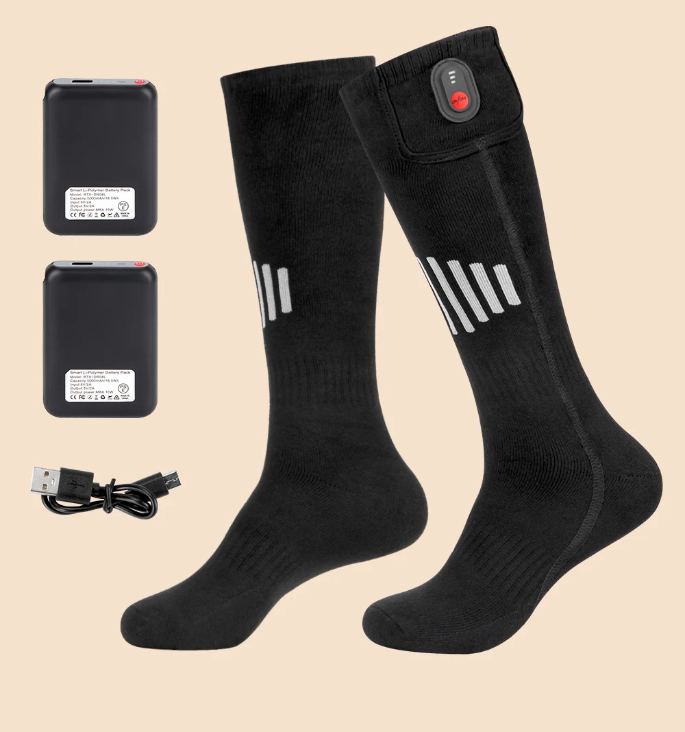 HeatFlow Pro™ Rechargeable Heat Winter Socks