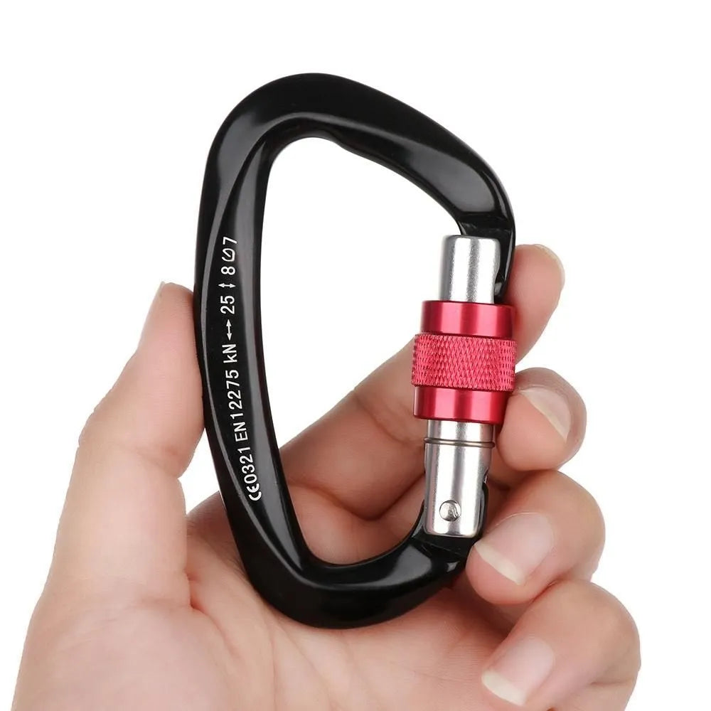 PowerGrip Pro Carabiner 12/25KN D Shape