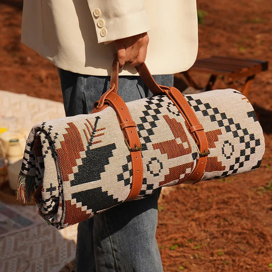 RoamRider Leather Blanket Carrying Strap Belt