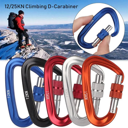 PowerGrip Pro Carabiner 12/25KN D Shape