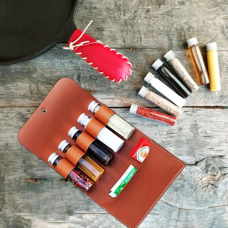 SpiceStash™ Portable Leather Seasoning Kit