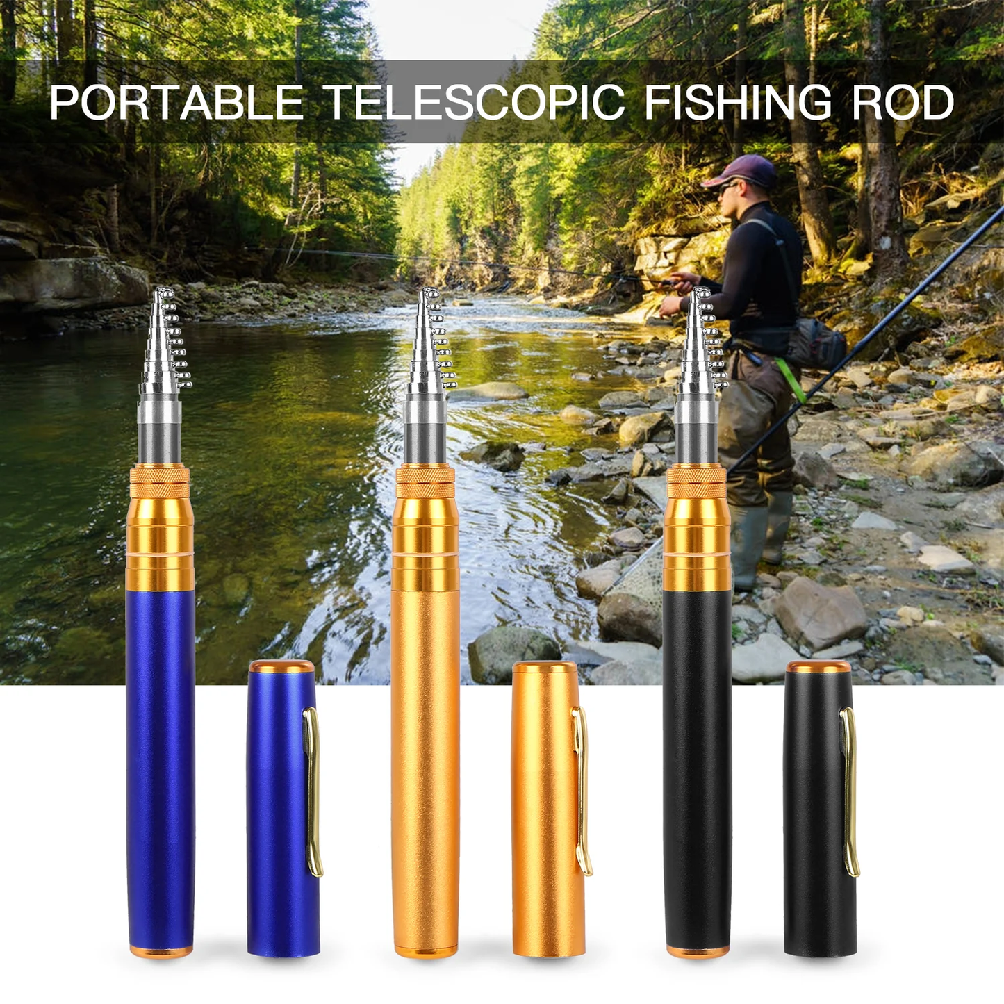 PocketCatch™ Mini Fishing Rod